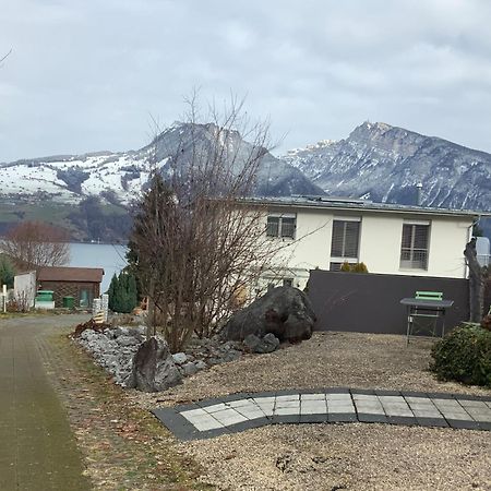 Ferienwohnung Oase zum SEIN Spiez Exterior foto